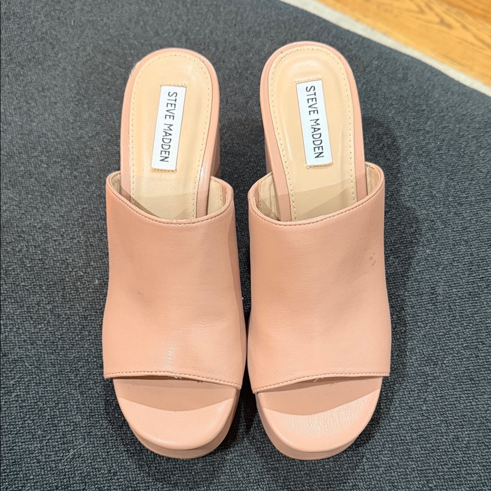 Steve Madden Blush Pink Mules